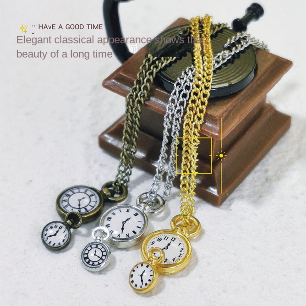 Vintage Fashion Doll - Vintage Necklace Watch Dollhouse Simulation Pocket