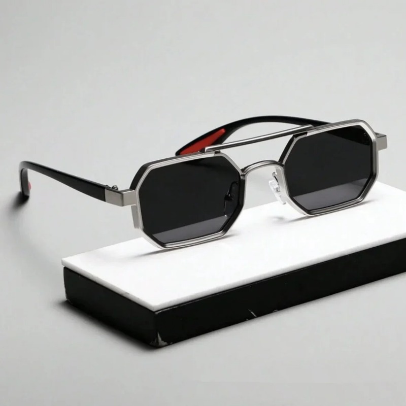 Vintage Fashion Glasses - Vintage Square Sunglasses for Men Steampunk