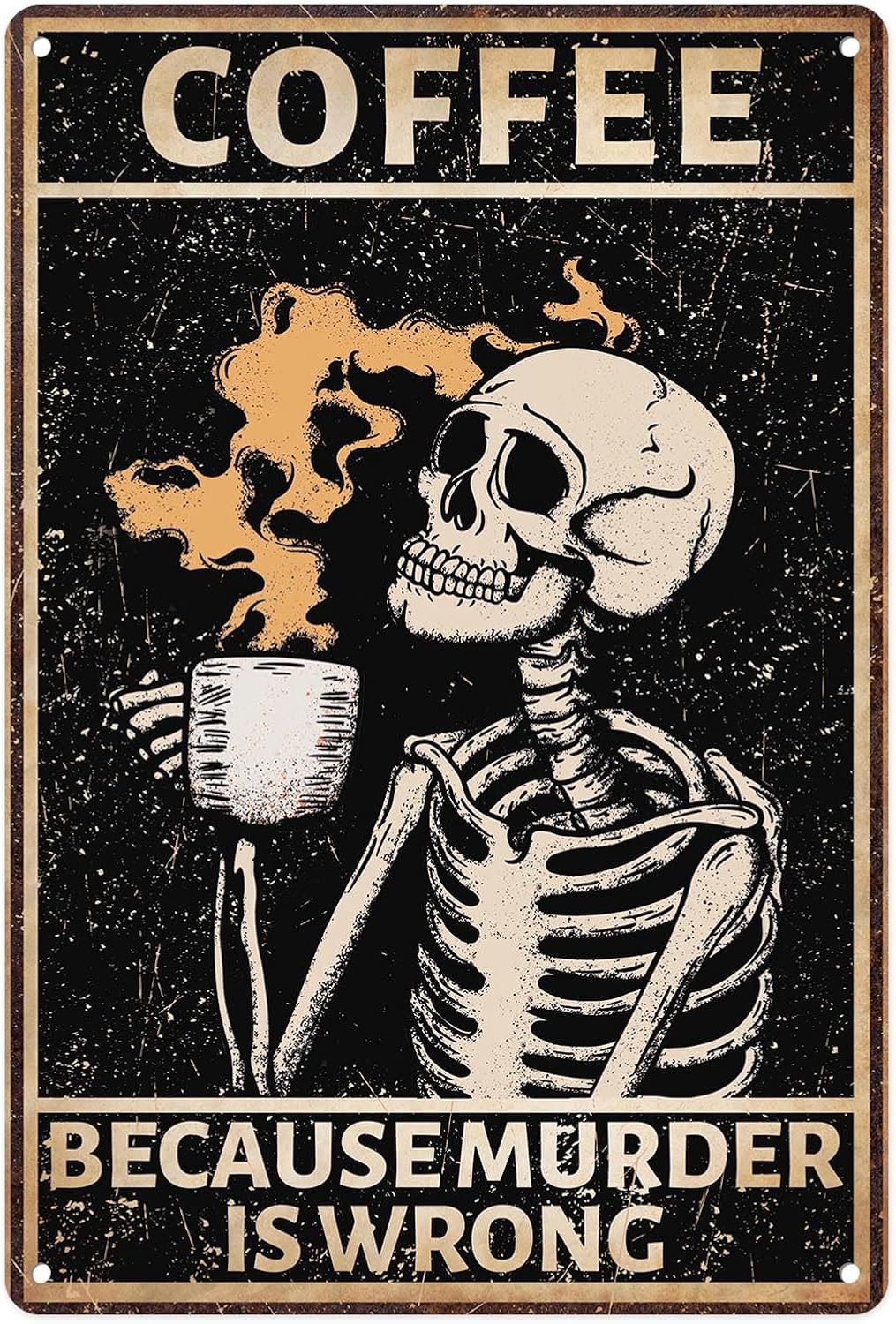 Vintage Fashion Club - Sanwarm Metal Skeleton Strong Coffee Retro