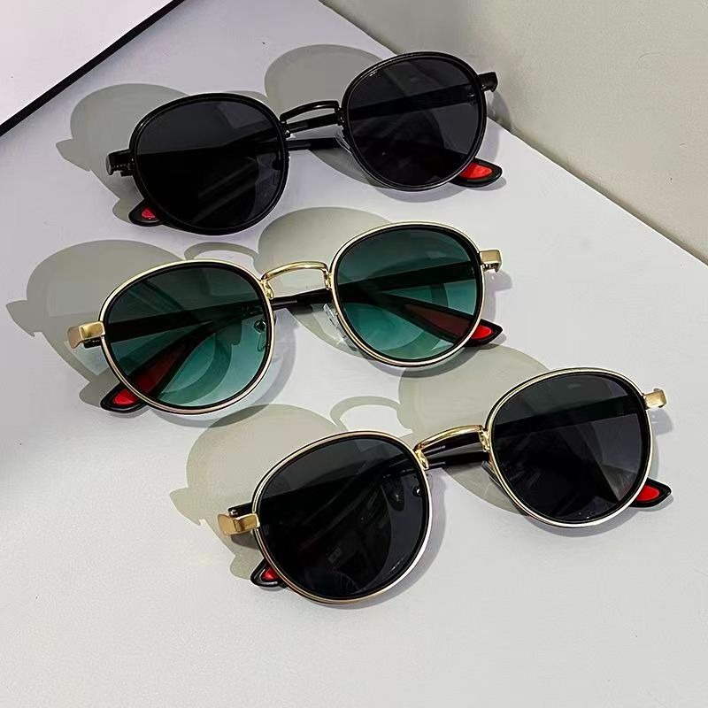 Vintage Fashion De - Vintage Steampunk Sunglasses Men Round Casual