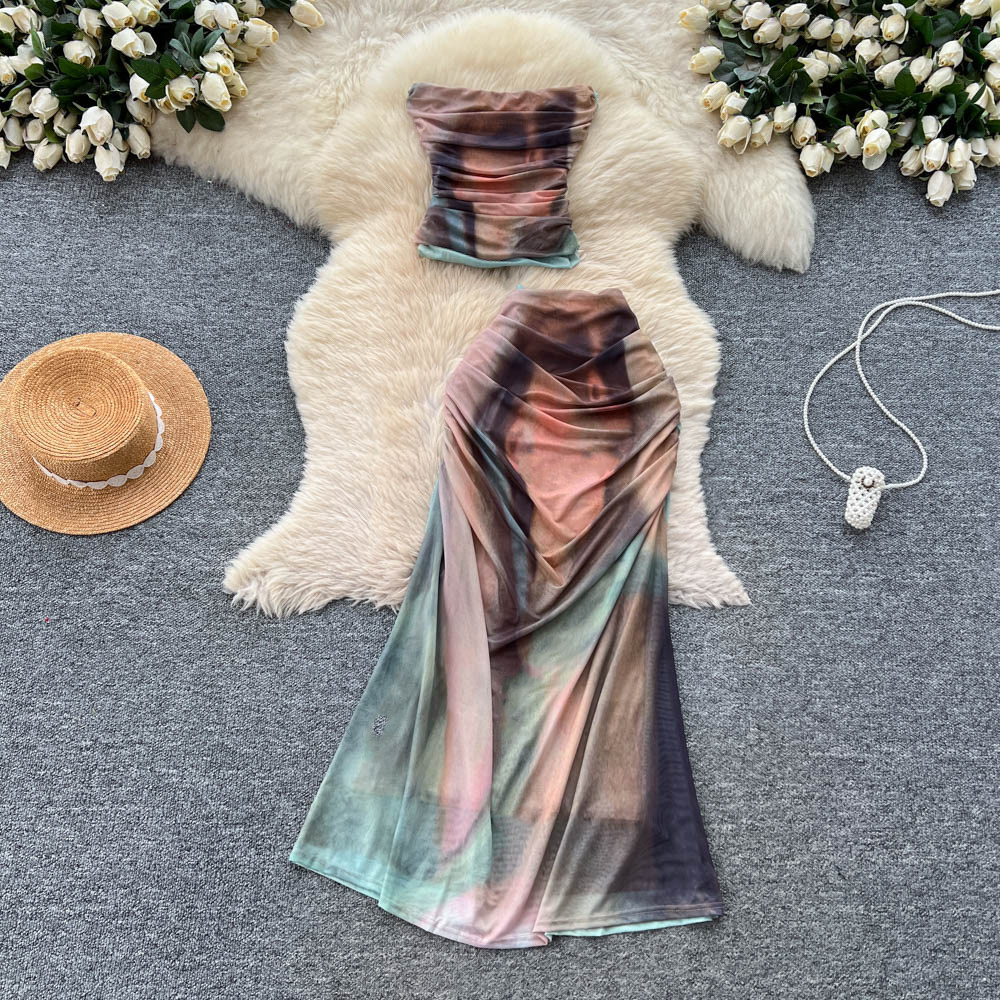 Vintage Fashion Club - Elegant Vintage off shoulder pleated Party