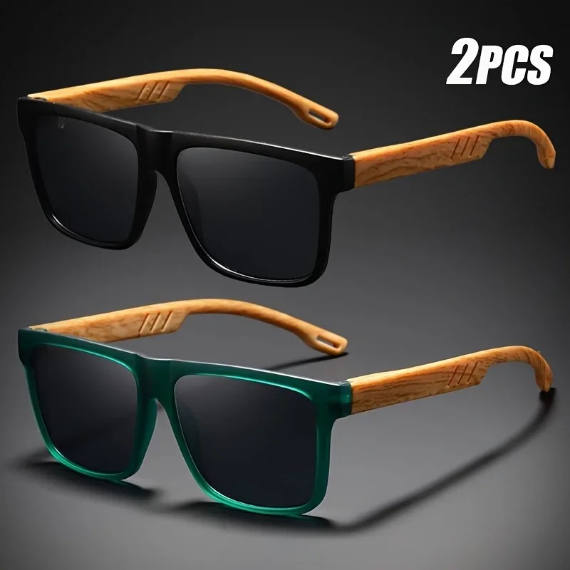 Vintage Fashion Glasses - 1/2pcs Vintage Square Casual Man Sunglasses
