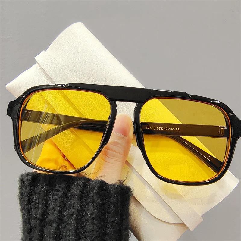 New Oversized Frame Sunglasses - Vintage Fashion Glasses avaliação e preço