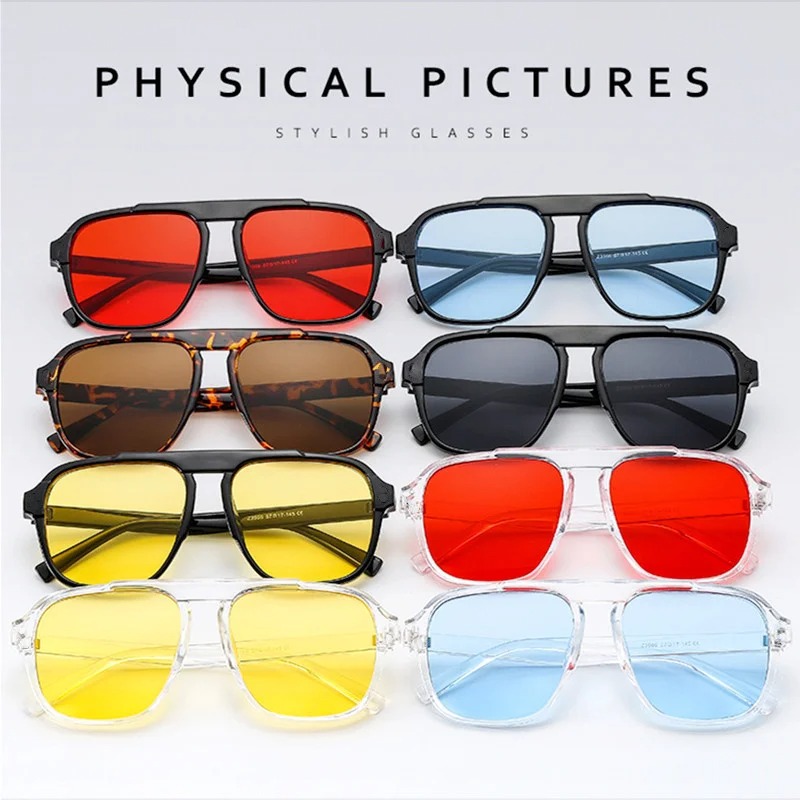 New Oversized Frame Sunglasses - Vintage Fashion Glasses avaliação e preço