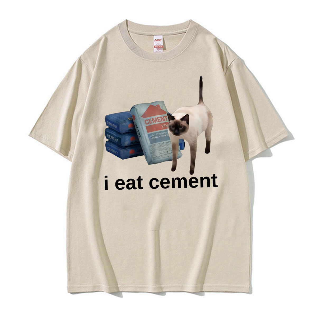Funny I Eat Cement Cat Meme We - Vintage Fashion Gen Z avaliação e preço