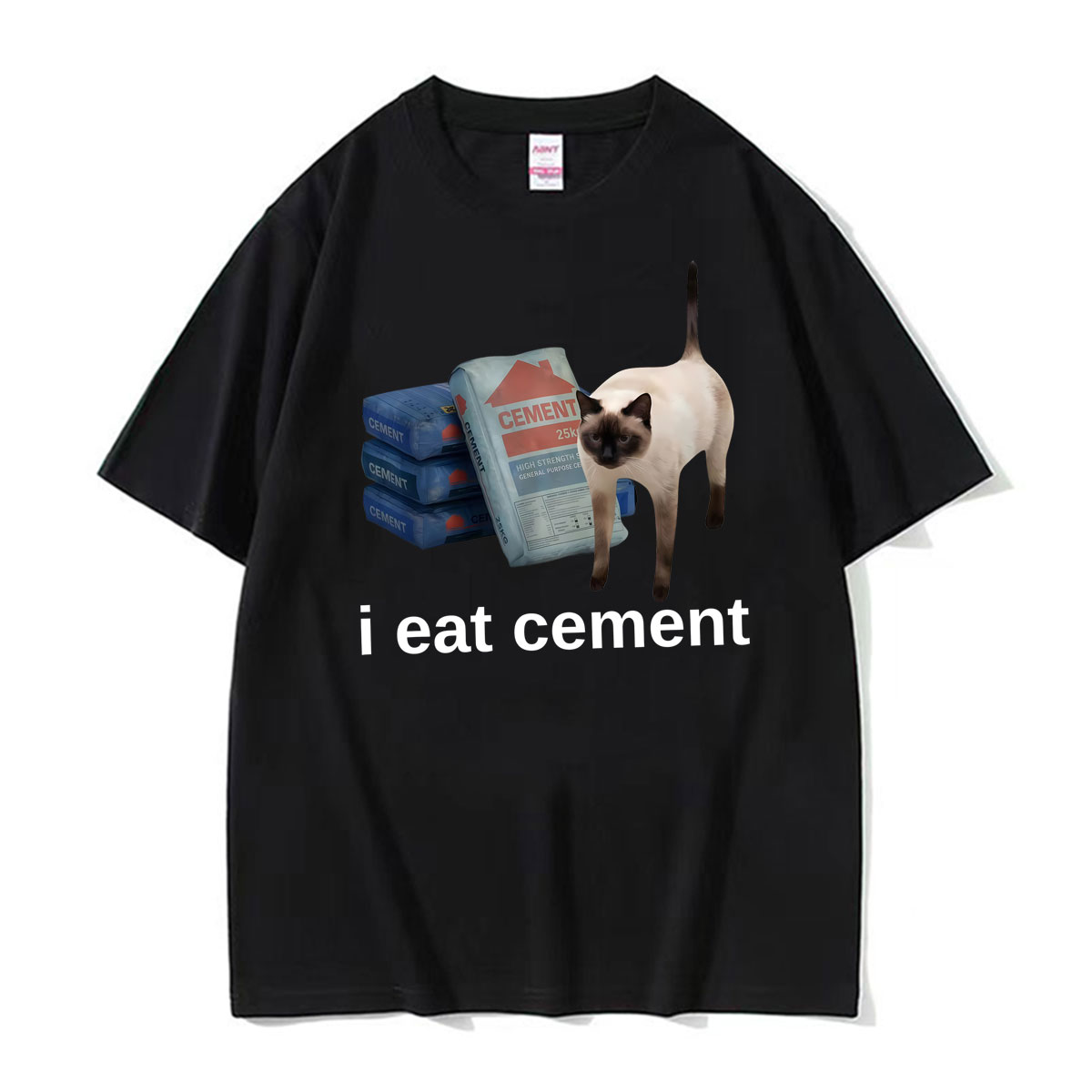 Funny I Eat Cement Cat Meme We - Vintage Fashion Gen Z avaliação e preço