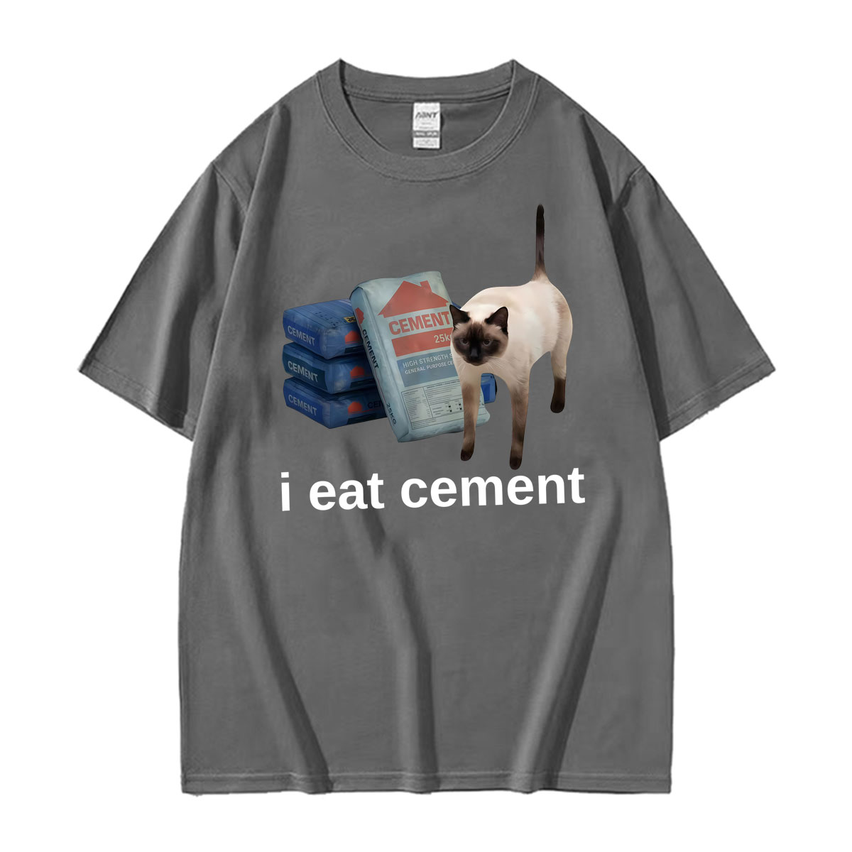 Funny I Eat Cement Cat Meme We - Vintage Fashion Gen Z avaliação e preço