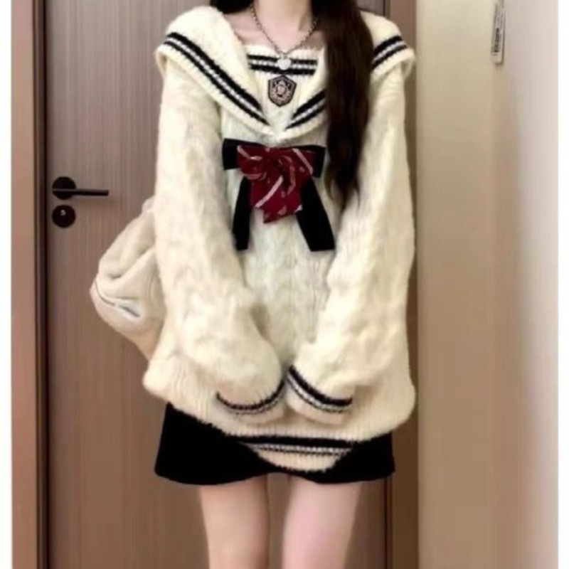 Ezgaga Knitted Sweater Women P - Vintage Fashion Style Female avaliação e preço