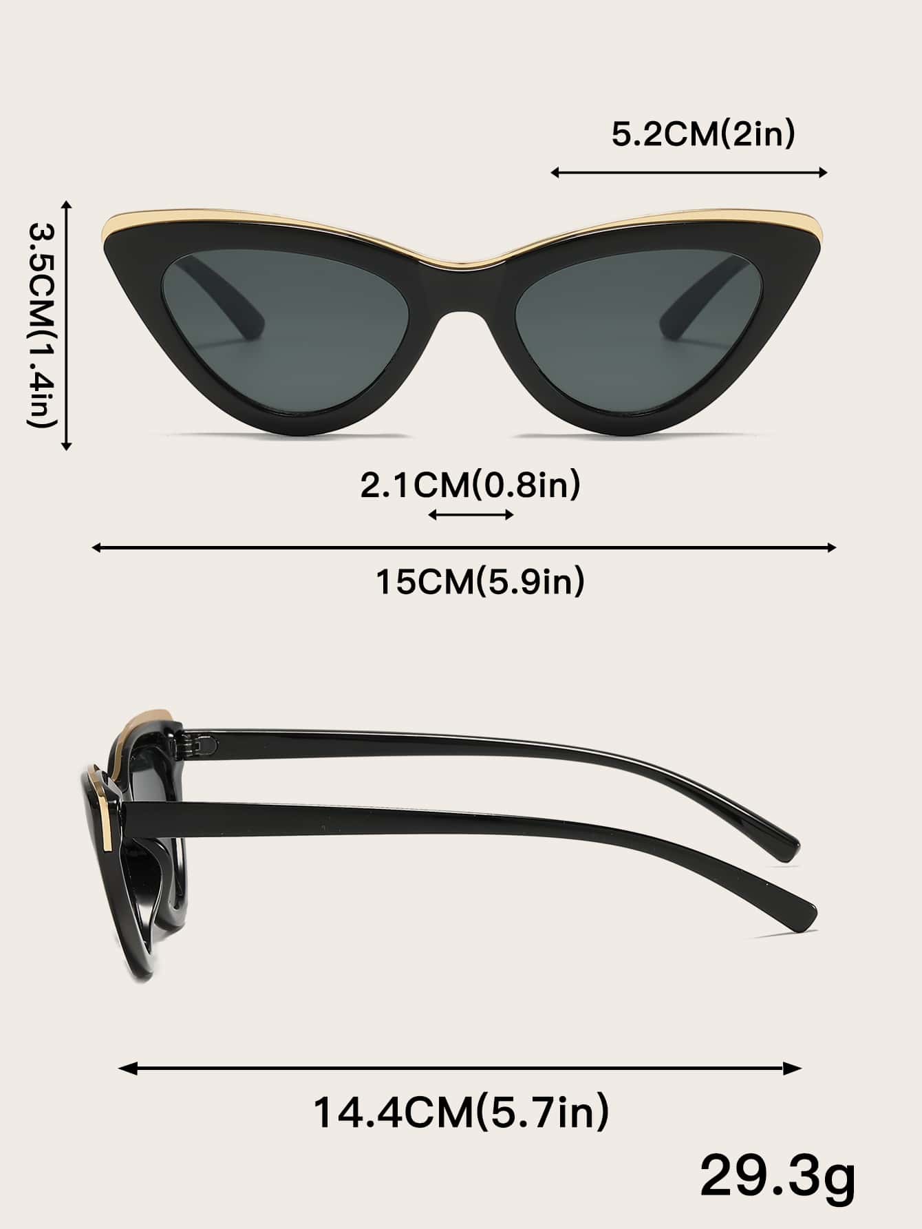 Cat Eye Fashion Sunglasses For - Vintage Fashion Accessories avaliação e preço