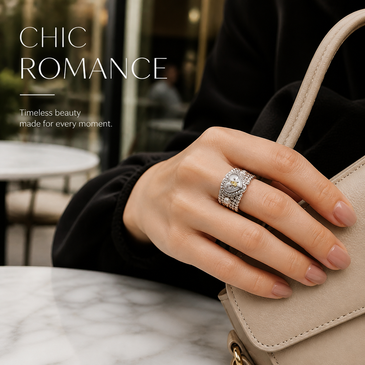 Vintage court-style heart ring - Vintage Fashion Look avaliação e preço