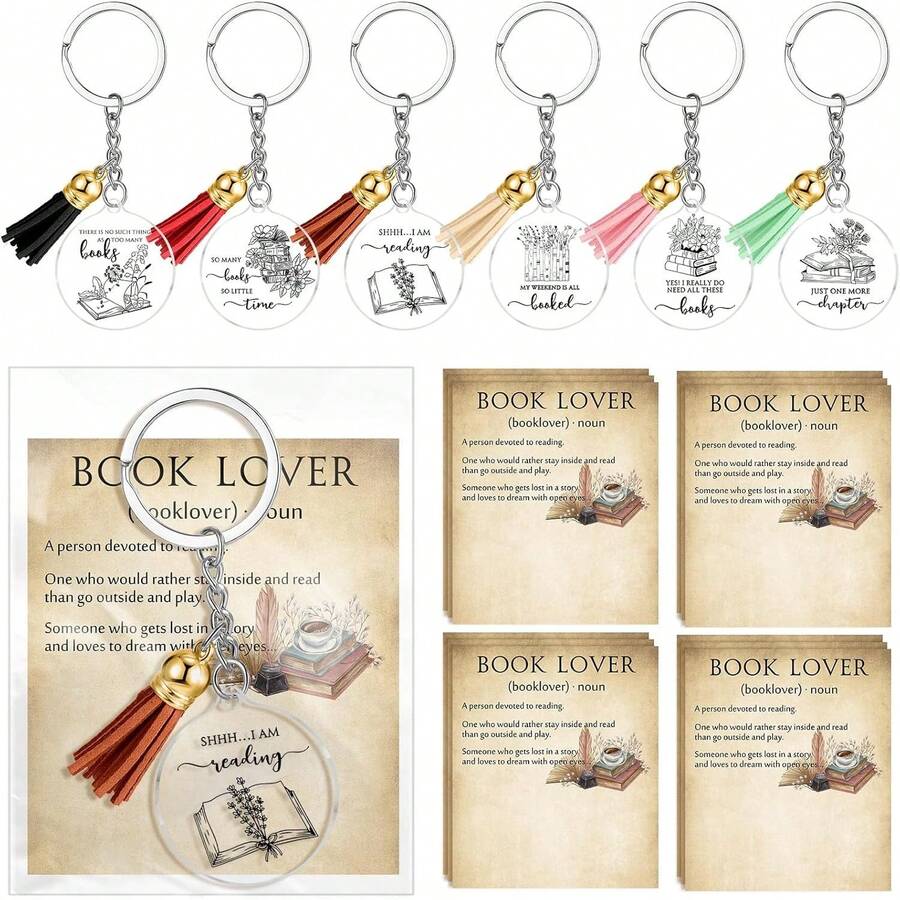 12pcs Vintage Book Lover Keych - Vintage Fashion Books avaliação e preço