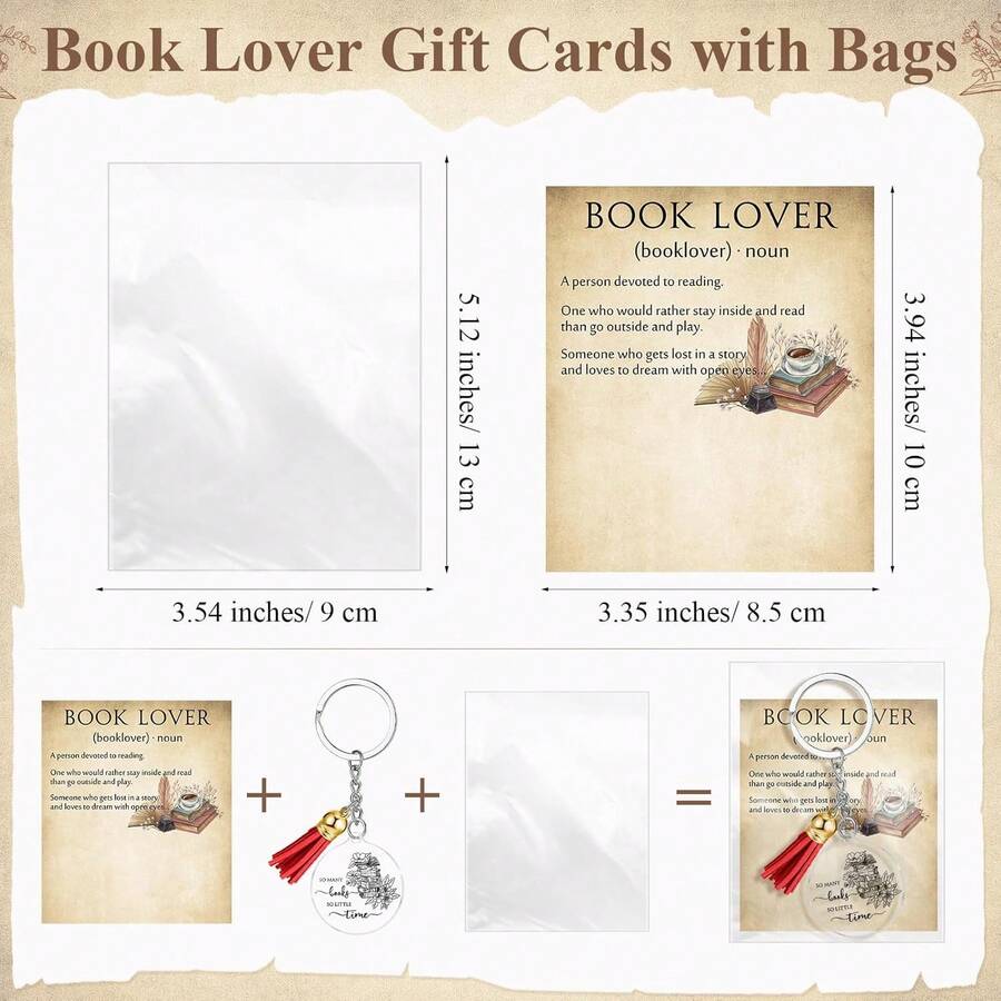 12pcs Vintage Book Lover Keych - Vintage Fashion Books avaliação e preço