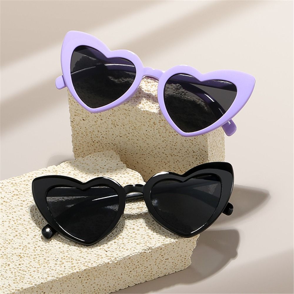 UV Protection Heart-Shaped Sun - Vintage Fashion Glasses avaliação e preço