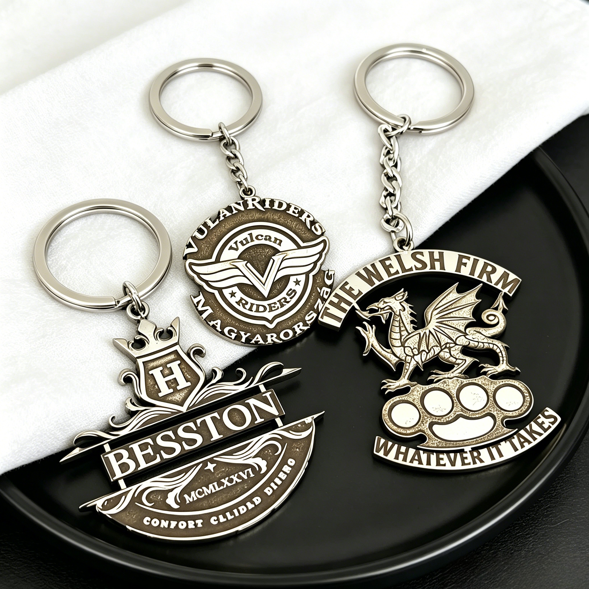 Custom Logo Keychain Vintage P - Vintage Fashion Club avaliação e preço