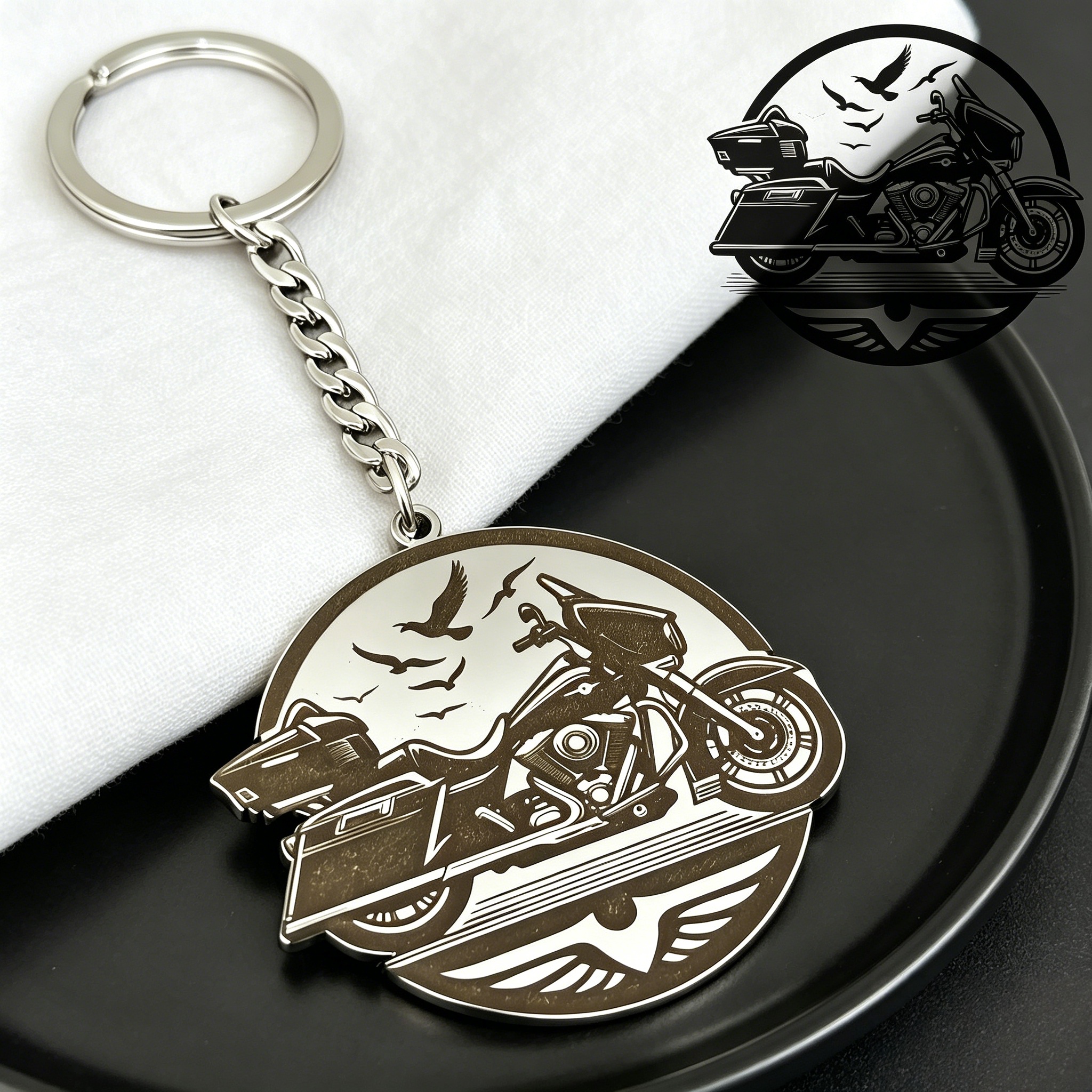 Custom Logo Keychain Vintage P - Vintage Fashion Club avaliação e preço