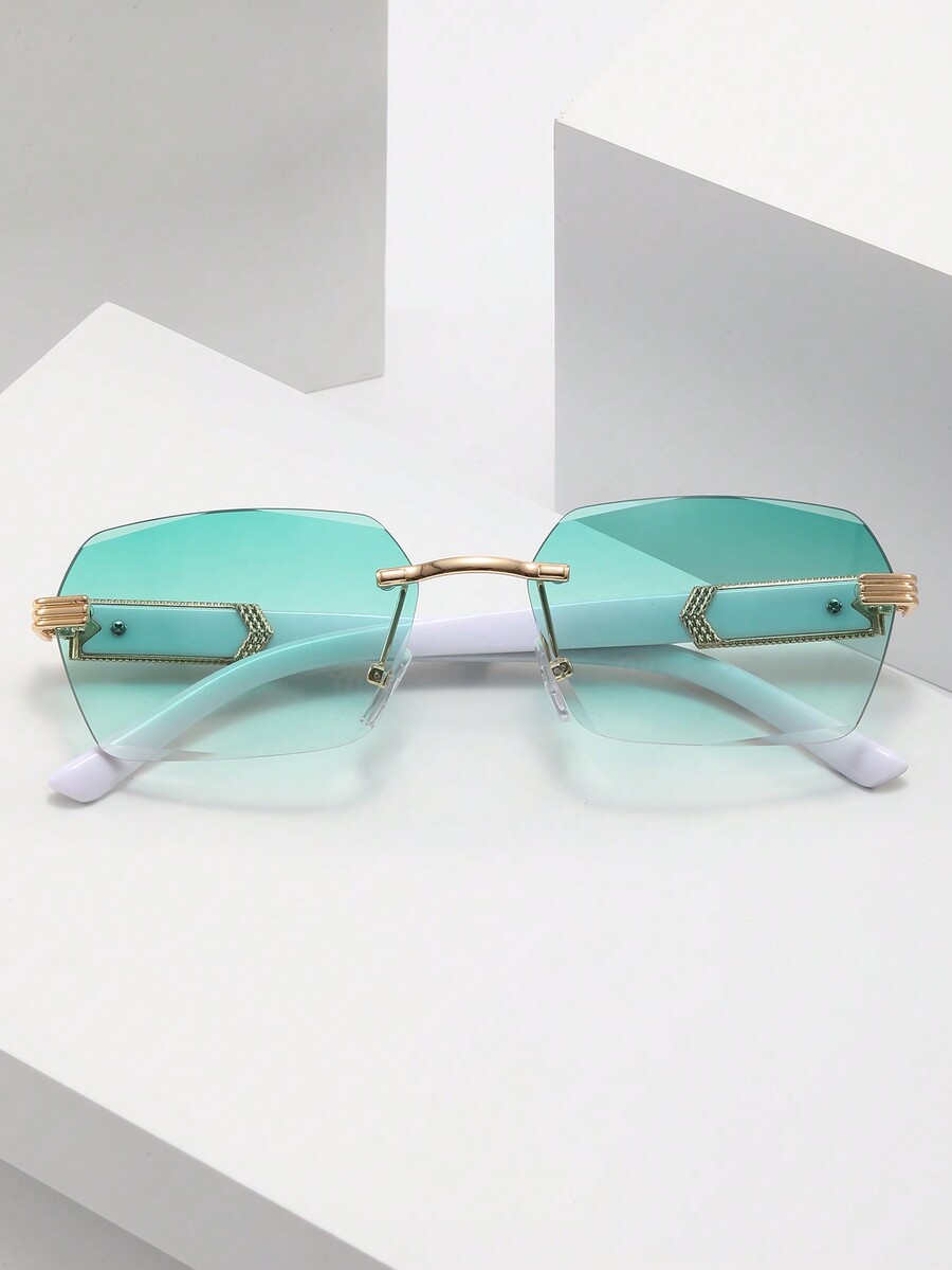 1pc Frameless Rectangular Men' - Vintage Fashion Look avaliação e preço