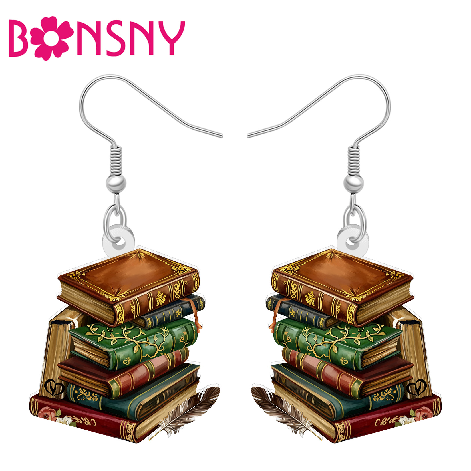 BONSNY Acrylic Classical Books - Vintage Fashion Books avaliação e preço