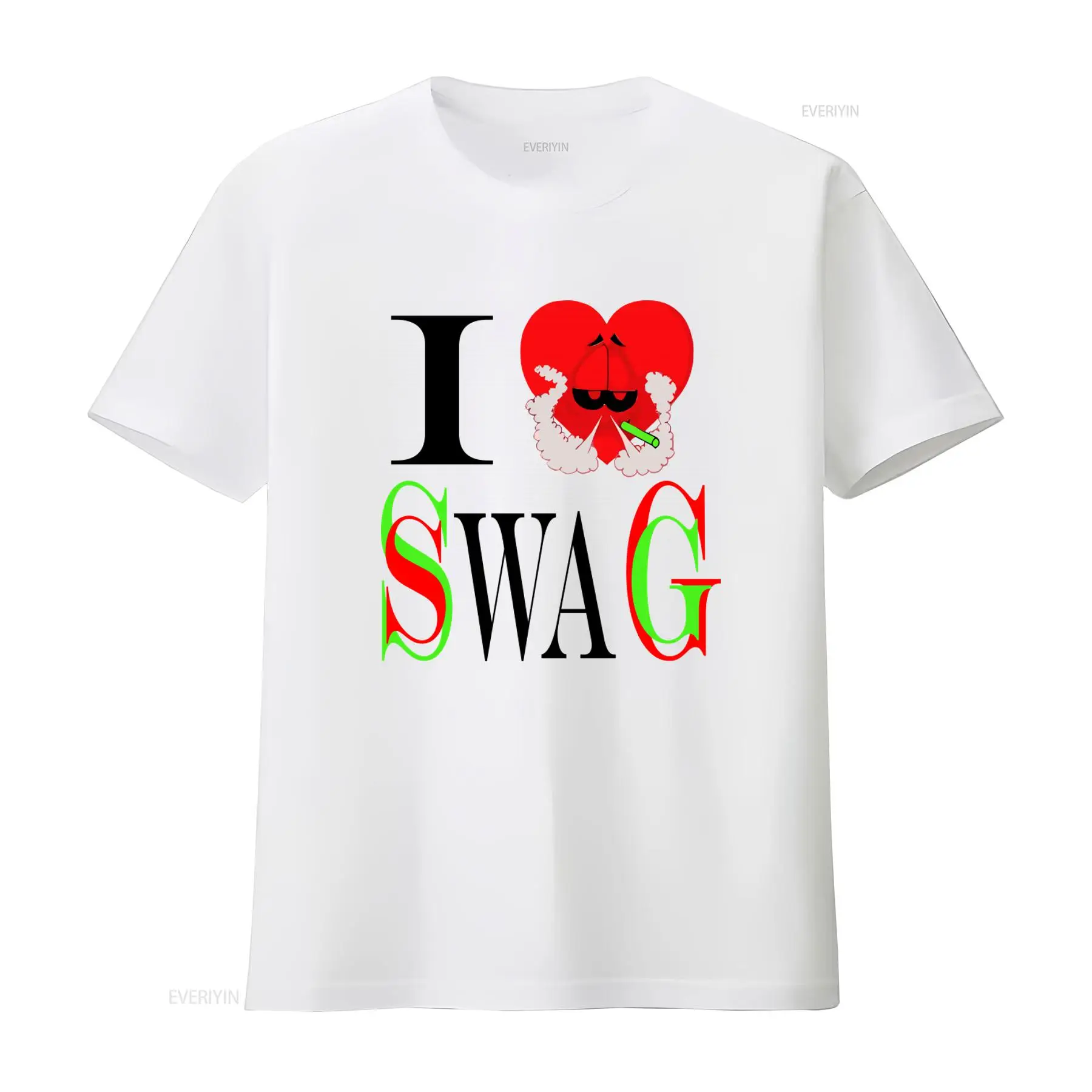 I Swag Heart Print T shirt Ret - Vintage Fashion Look avaliação e preço