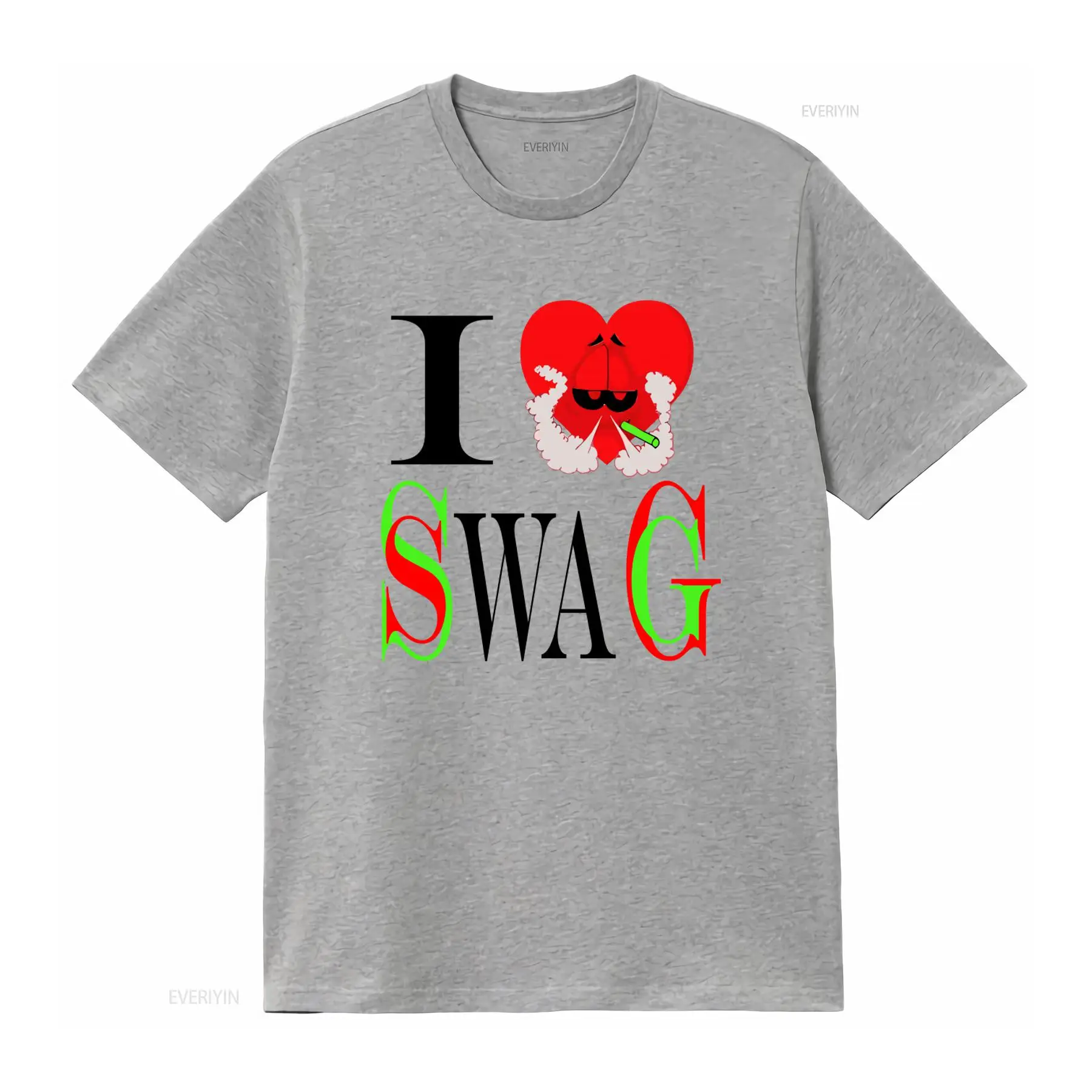 I Swag Heart Print T shirt Ret - Vintage Fashion Look avaliação e preço