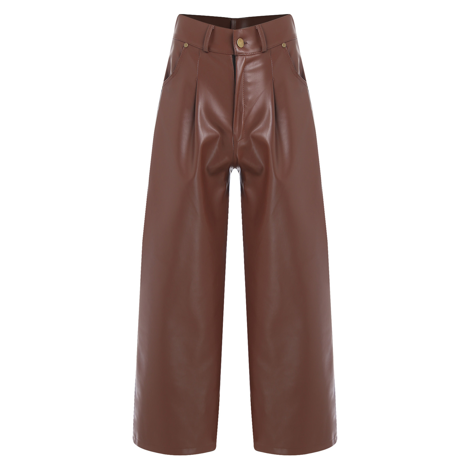 Mens Fashionable Matte Faux Le - Vintage Fashion Club avaliação e preço