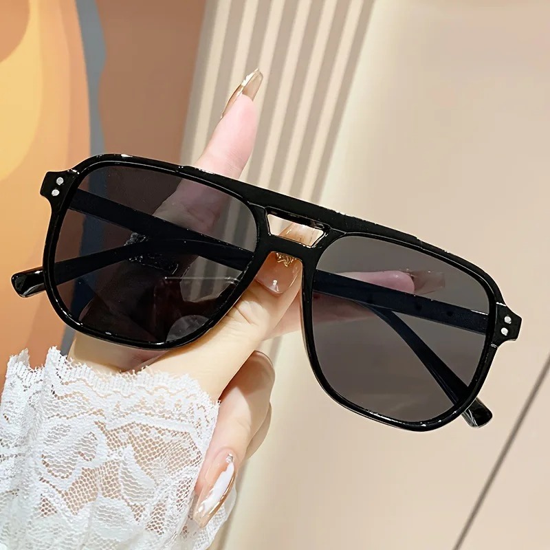 Vintage Men Women Double Bridg - Vintage Fashion Glasses avaliação e preço