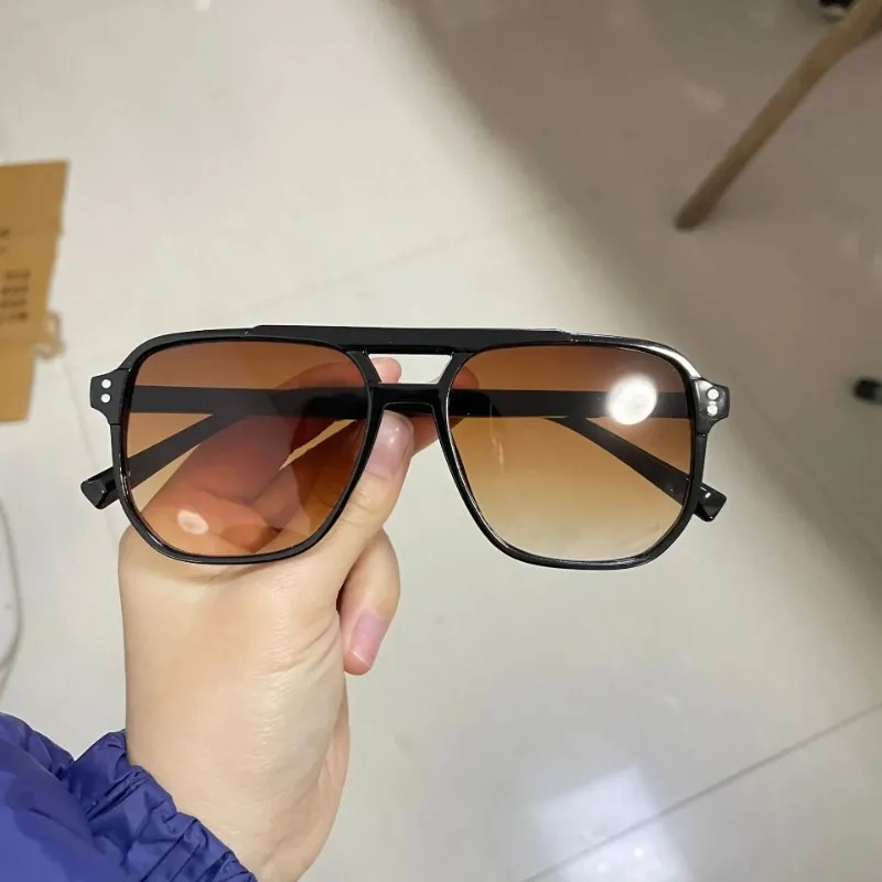 Vintage Men Women Double Bridg - Vintage Fashion Glasses avaliação e preço