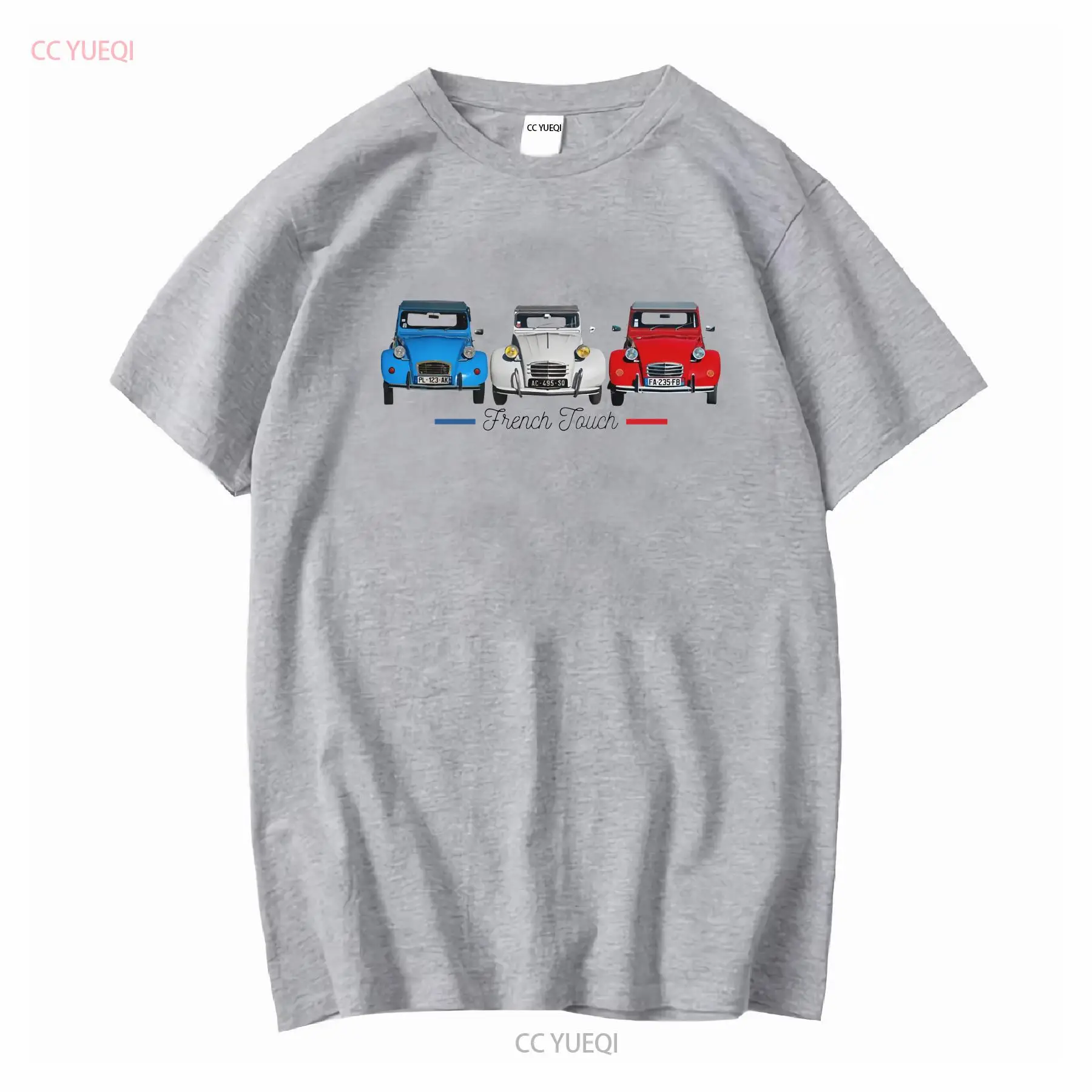 Two horses 2 CV T Shirt cotton - French Vintage Fashion avaliação e preço