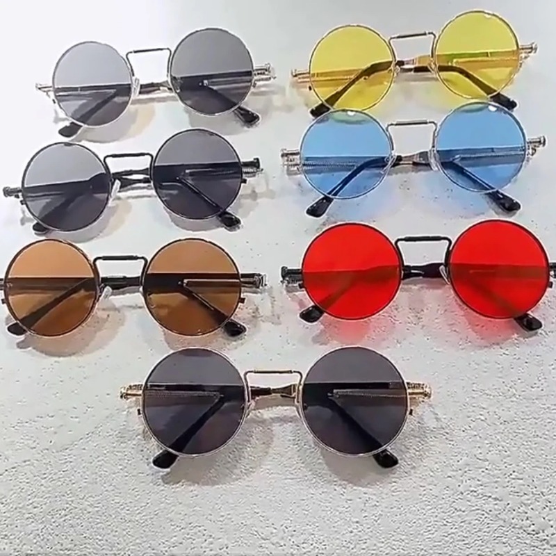 Vintage Metal Frame Round Sung - Vintage Fashion Glasses avaliação e preço