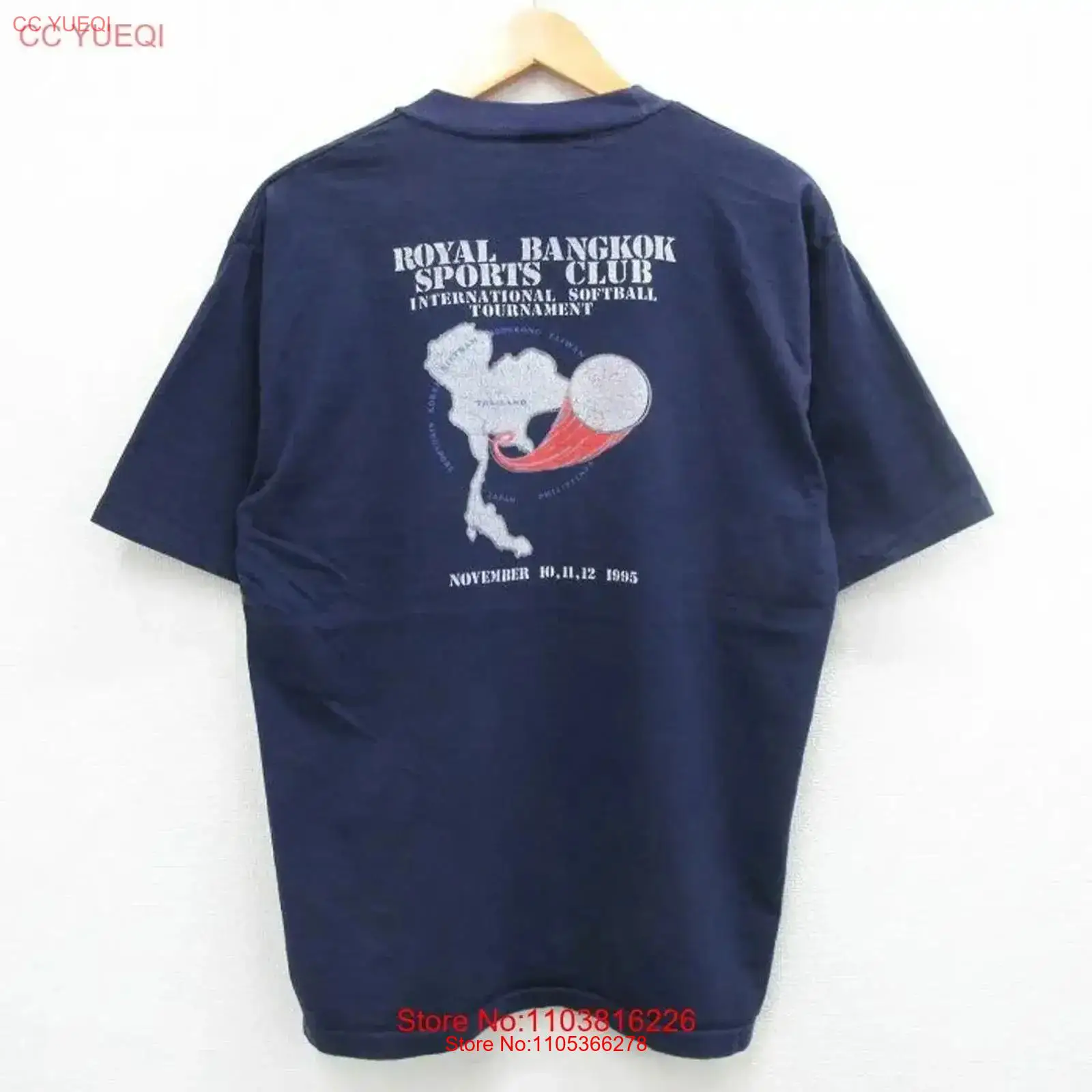 L Vintage T Shirt Mens 90s Ban - Vintage Fashion Bangkok avaliação e preço