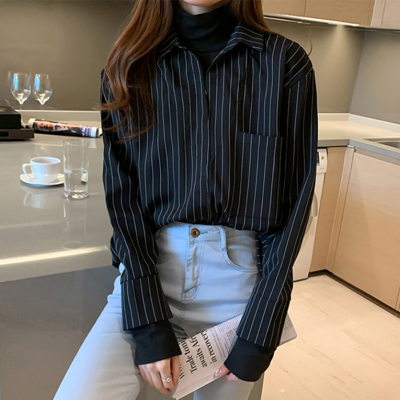 Long Sleeve Shirts Women New D - Vintage Fashion Style Female avaliação e preço