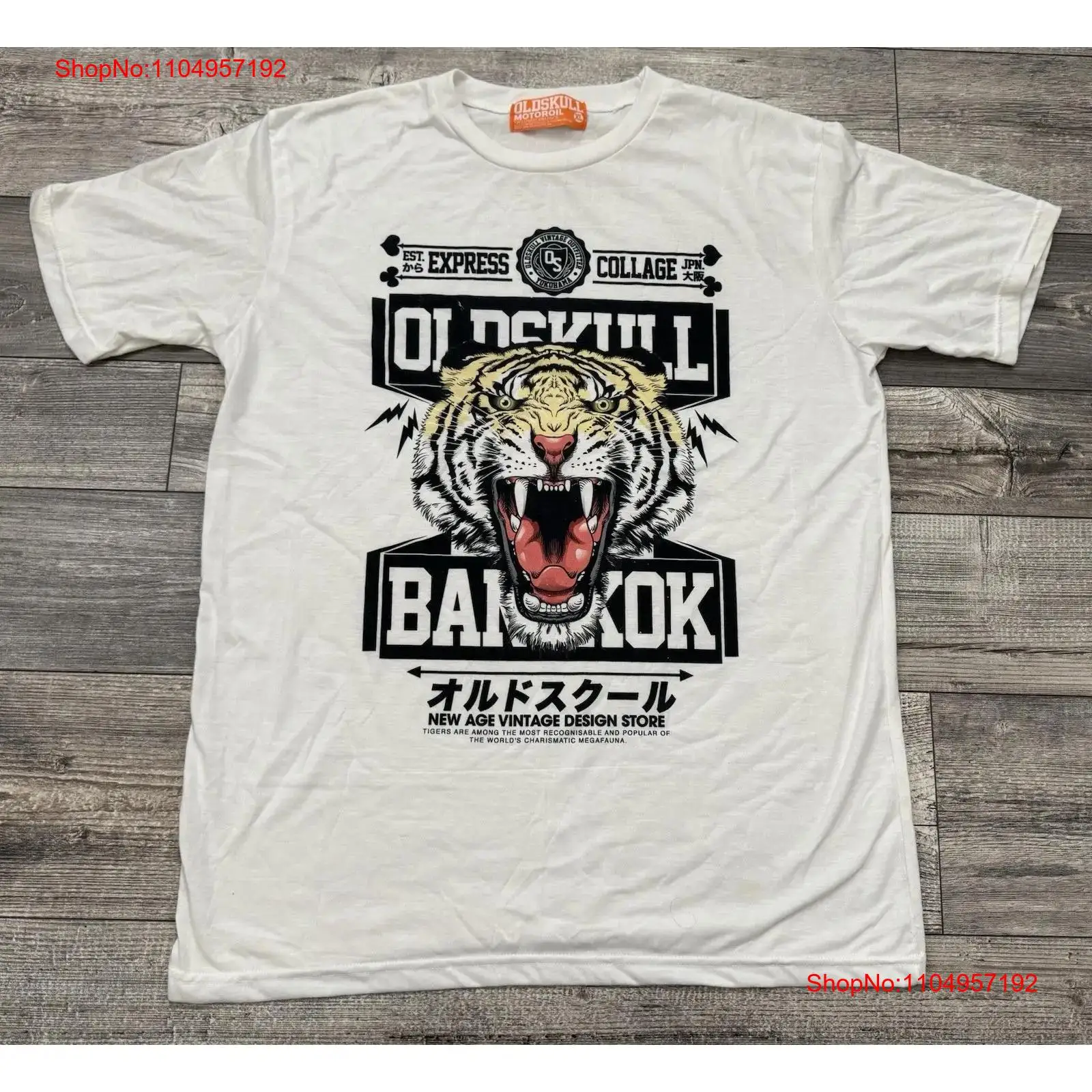 Oldskull Motor Oil T Shirt Men - Vintage Fashion Bangkok avaliação e preço