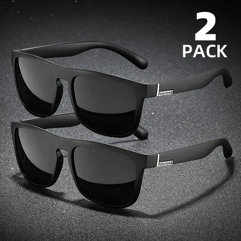 2PCS Fashion Square Sunglasses - Vintage Fashion De avaliação e preço