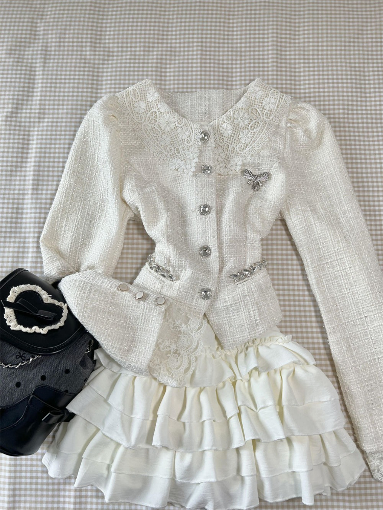 New Autumn French Elegant Fash - French Vintage Fashion avaliação e preço