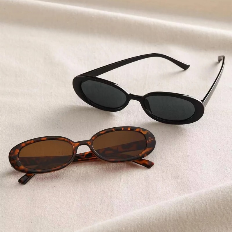 Vintage Oval Sunglasses Women  - Vintage Fashion Glasses avaliação e preço