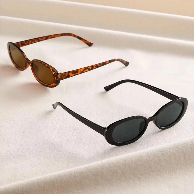 Vintage Oval Sunglasses Women  - Vintage Fashion Glasses avaliação e preço