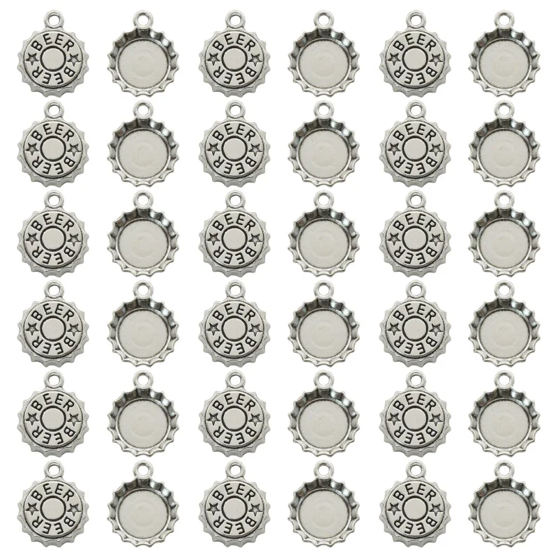 15PCS Antique Silver Plated Be - Vintage Fashion Tumblr avaliação e preço