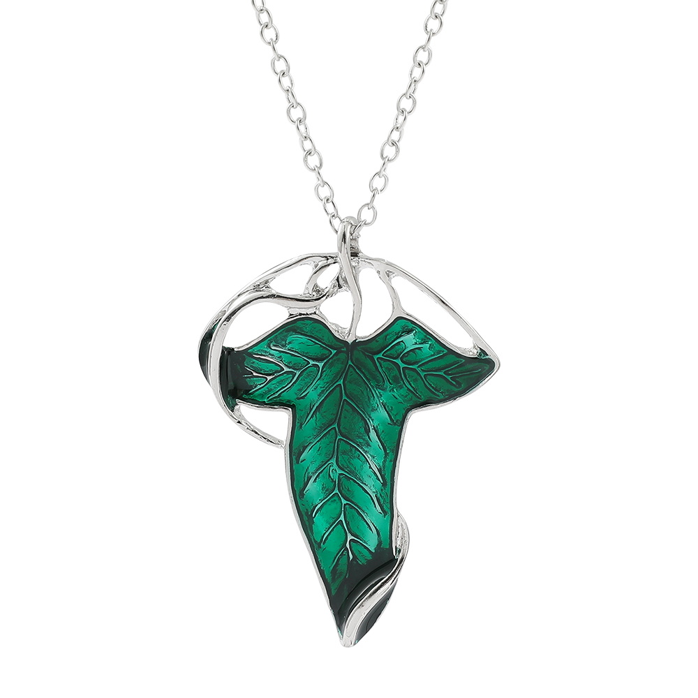 Vintage Green Leaf Pendant Nec - Vintage Fashion Accessories avaliação e preço