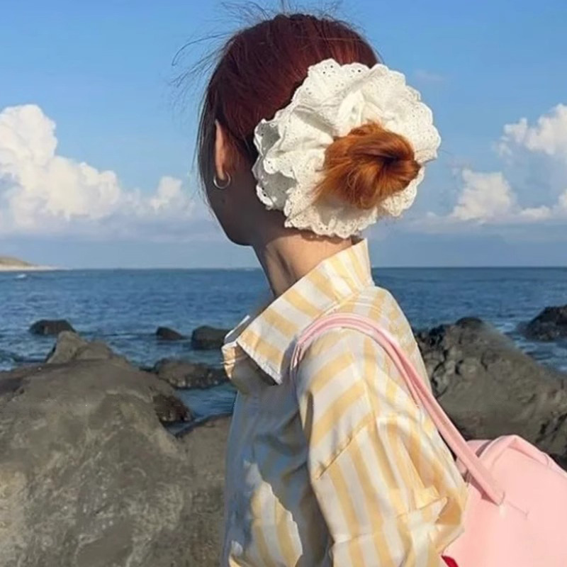Women's Scrunchies Korean Supe - French Vintage Fashion avaliação e preço