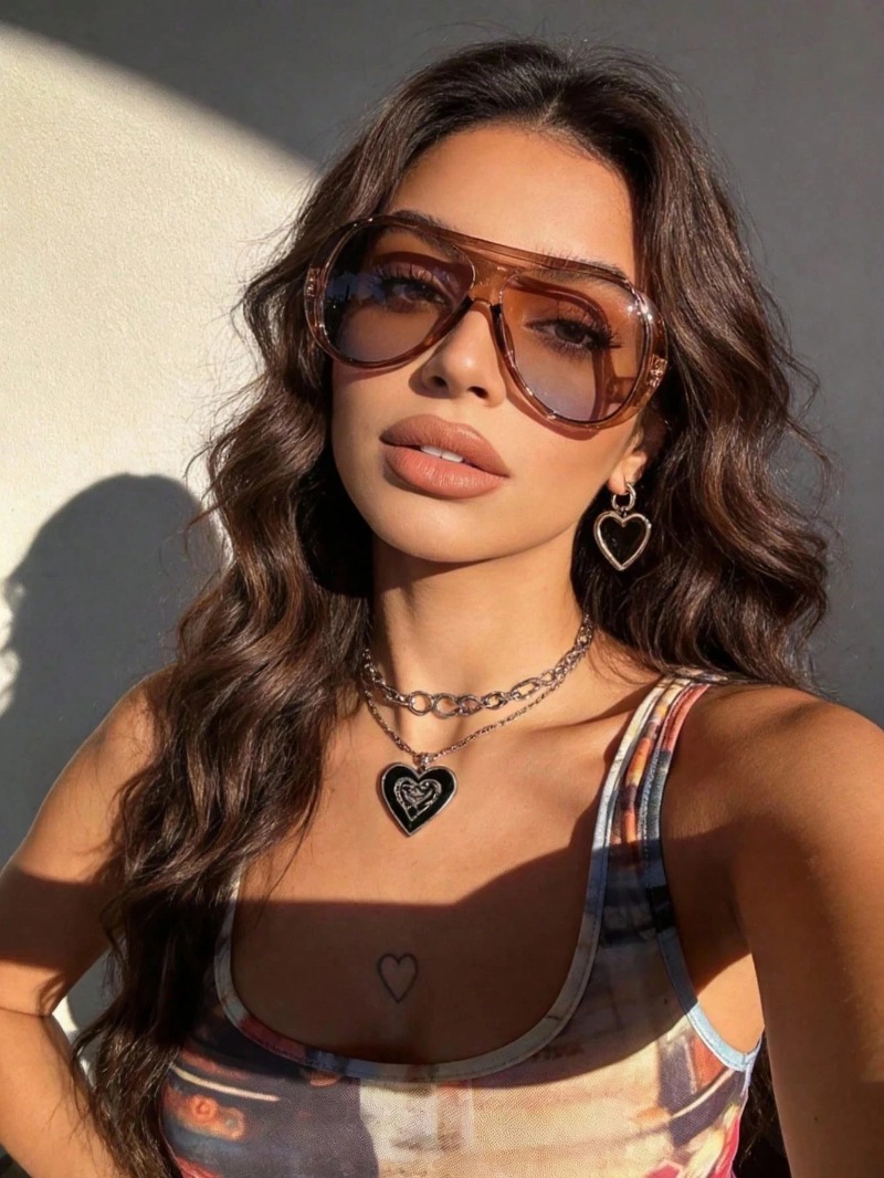 1/4PCS Fashion Brand Luxury De - Vintage Fashion Glasses avaliação e preço