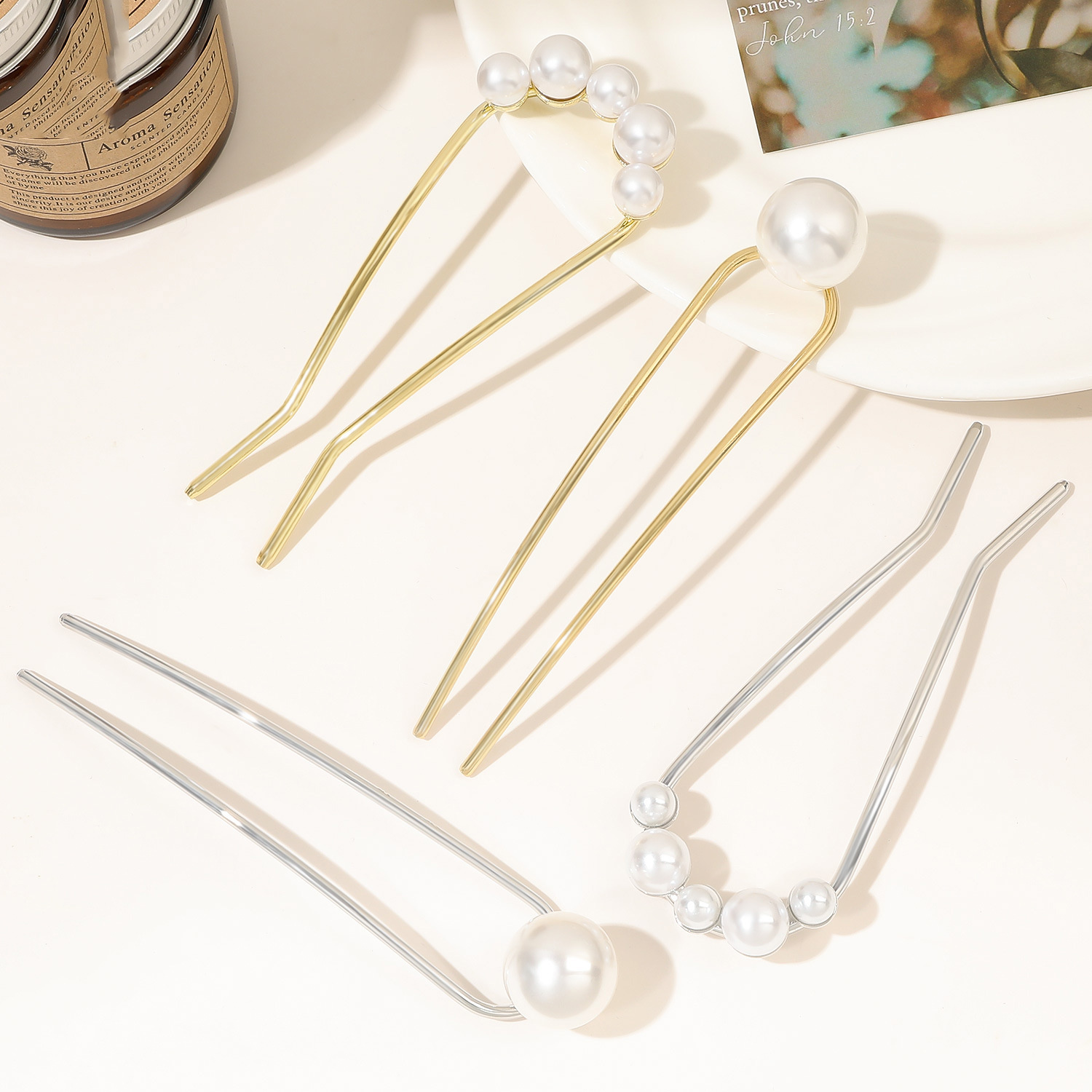 New Metal Vintage U Shape Hair - Vintage Fashion Accessories avaliação e preço