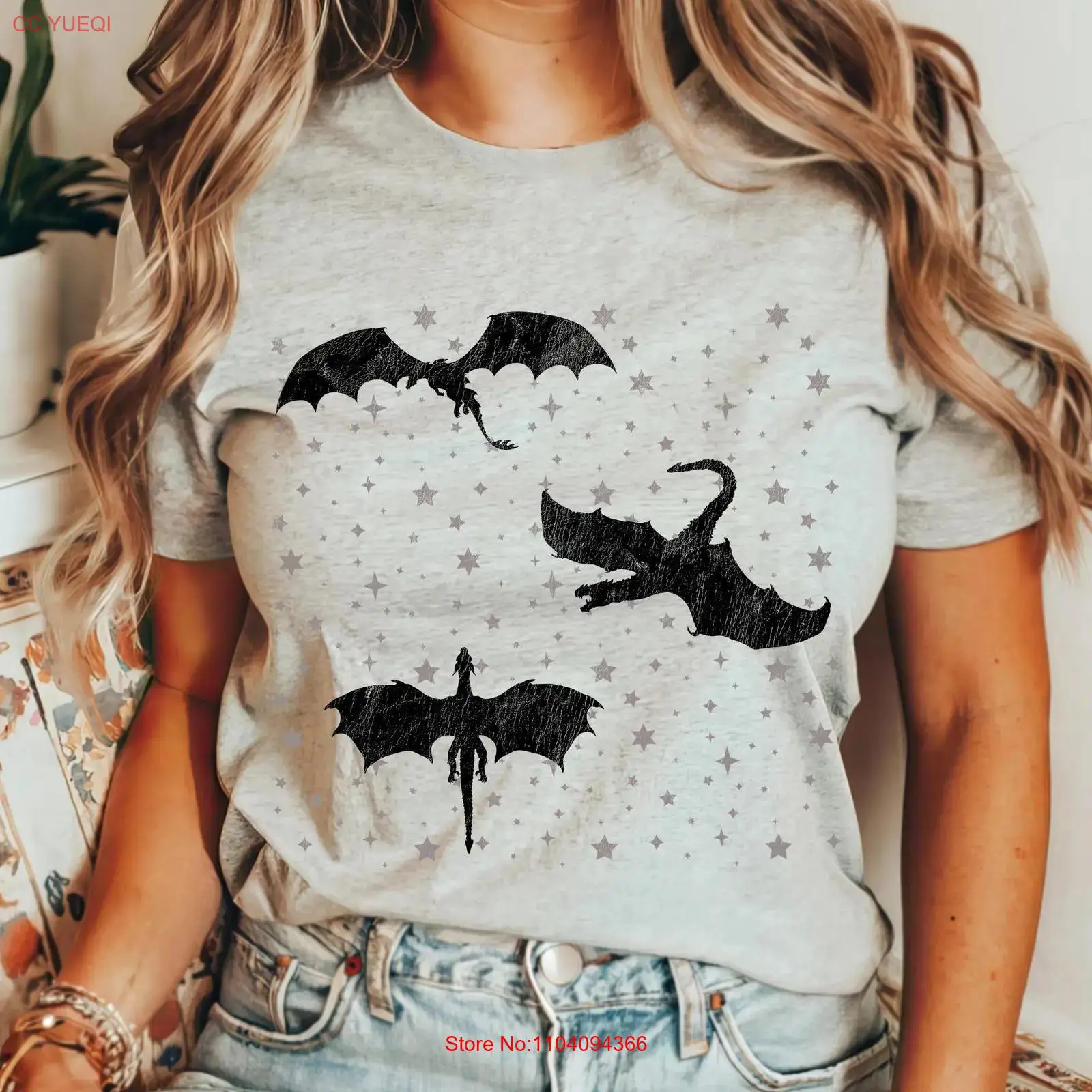 Dark Academia Flying Dragons T - Vintage Fashion Books avaliação e preço