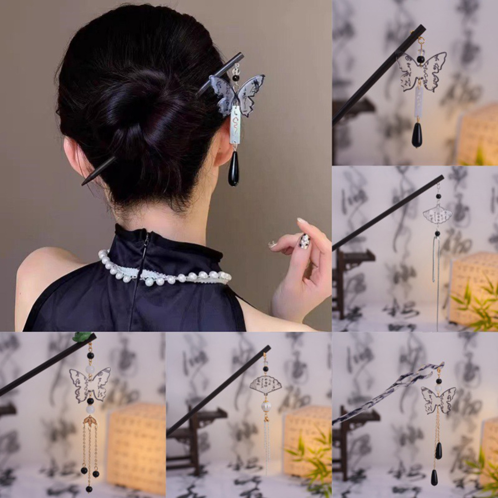 Vintage Wooden Hairpin For Wom - Vintage Fashion Accessories avaliação e preço