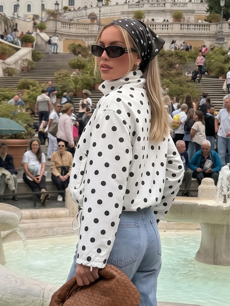 HH Women Fashion Polka Dot Dra - Vintage Fashion Look avaliação e preço