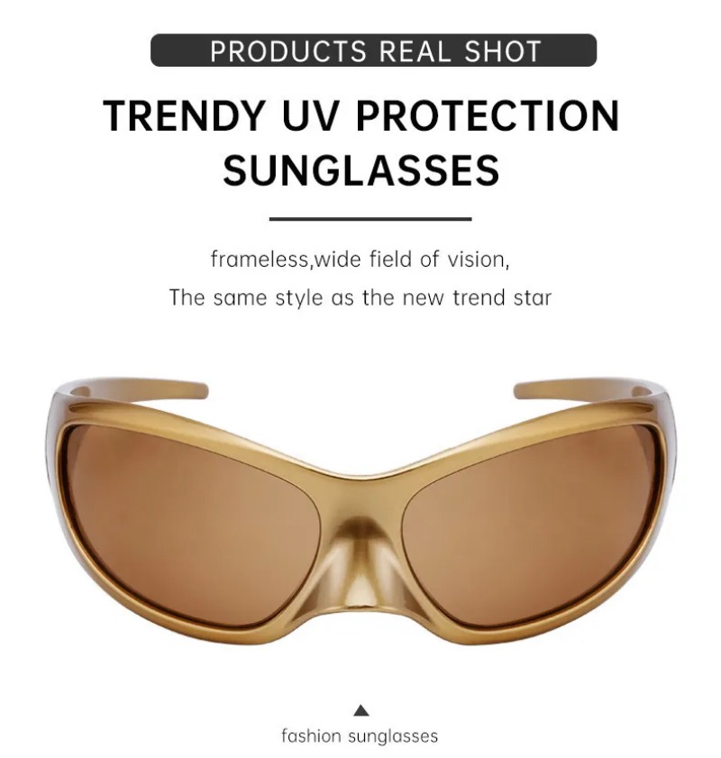 New Y2K Punk Sunglasses Women  - Vintage Fashion De avaliação e preço