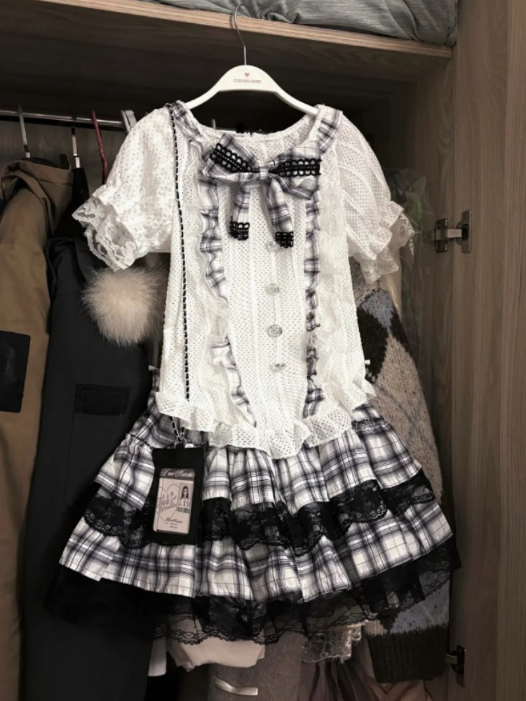 Japanese Sweet Preppy Style 2  - Vintage Fashion Style Female avaliação e preço