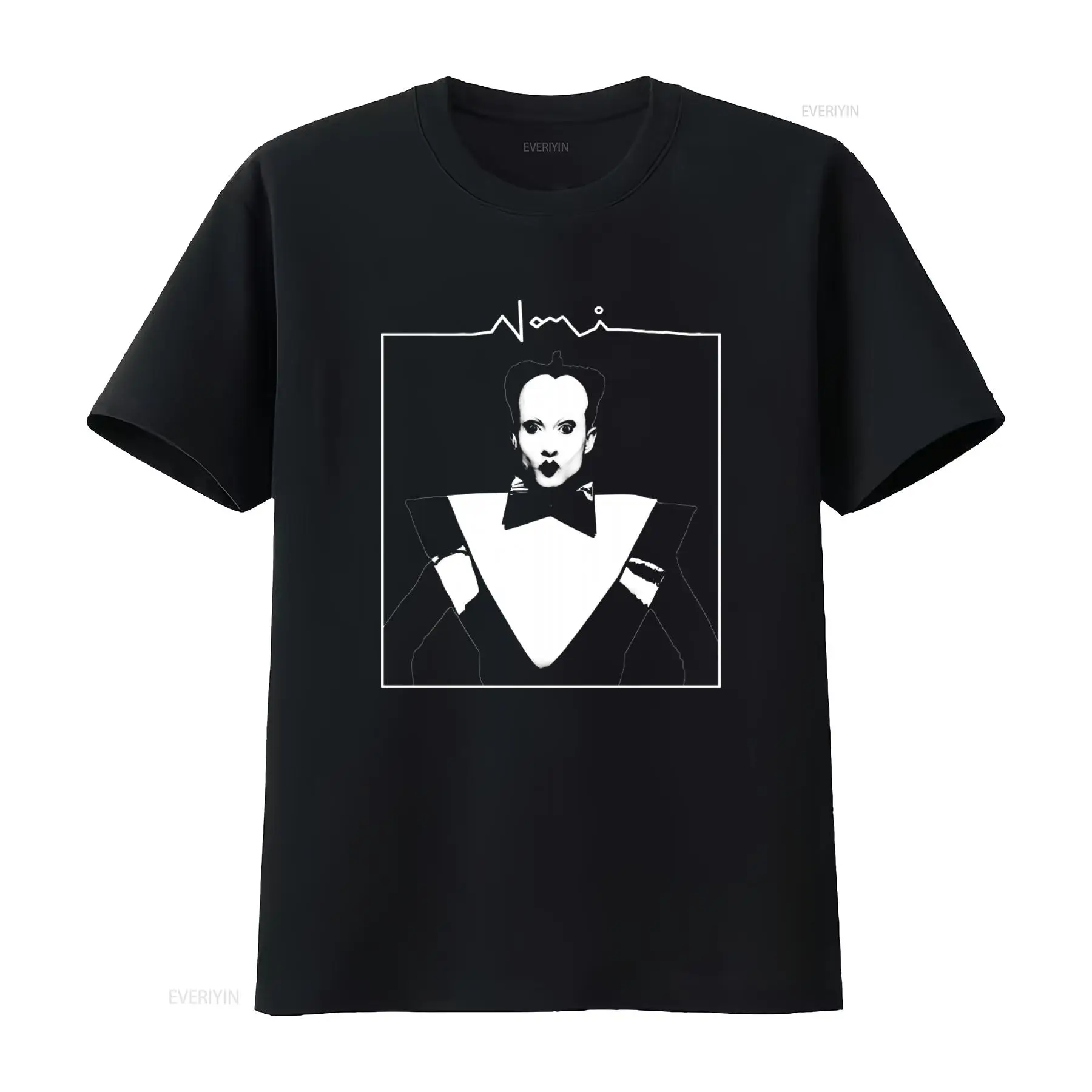 Klaus Nomi Face Print Men's T  - Vintage Fashion Look avaliação e preço