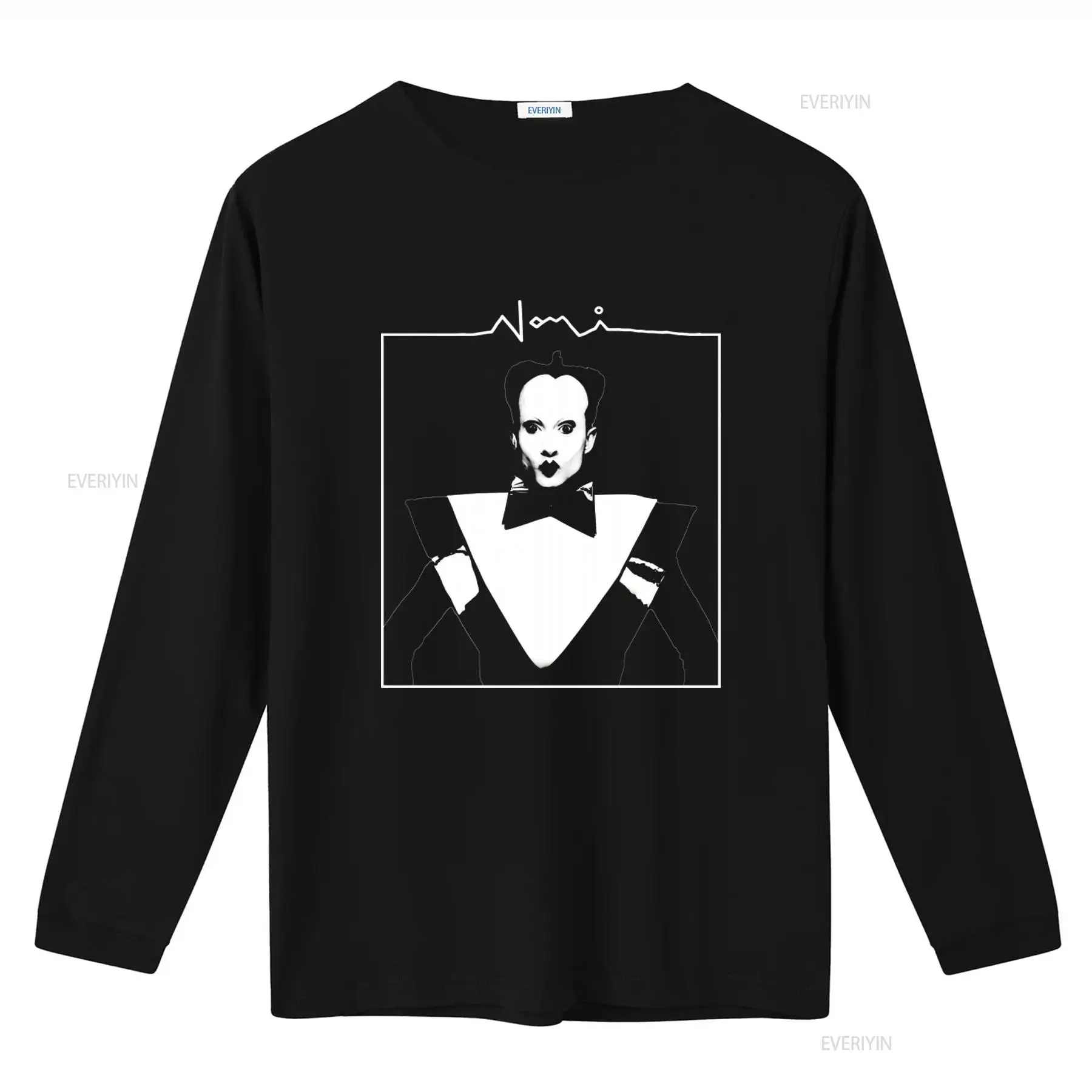 Klaus Nomi Face Print Men's T  - Vintage Fashion Look avaliação e preço