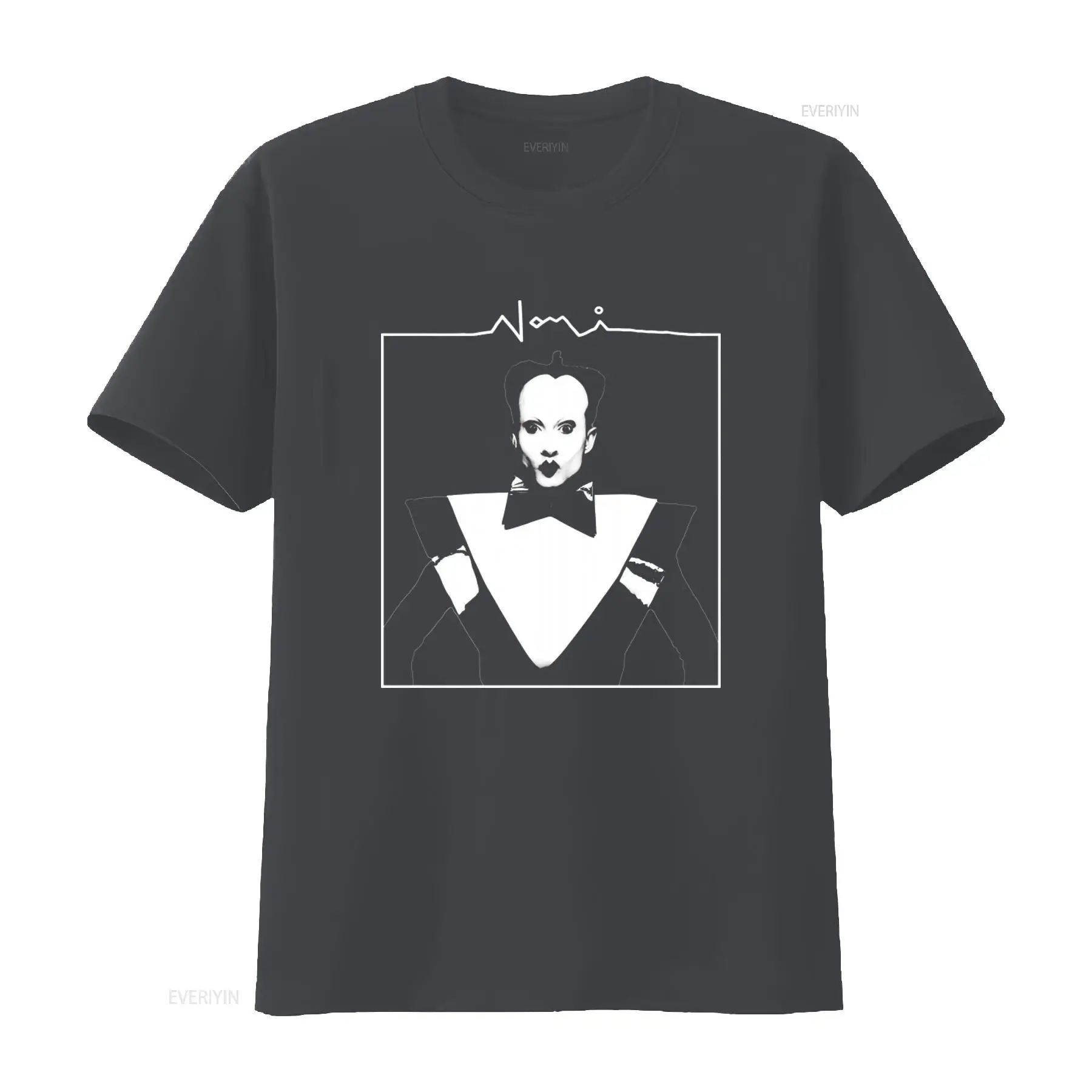 Klaus Nomi Face Print Men's T  - Vintage Fashion Look avaliação e preço