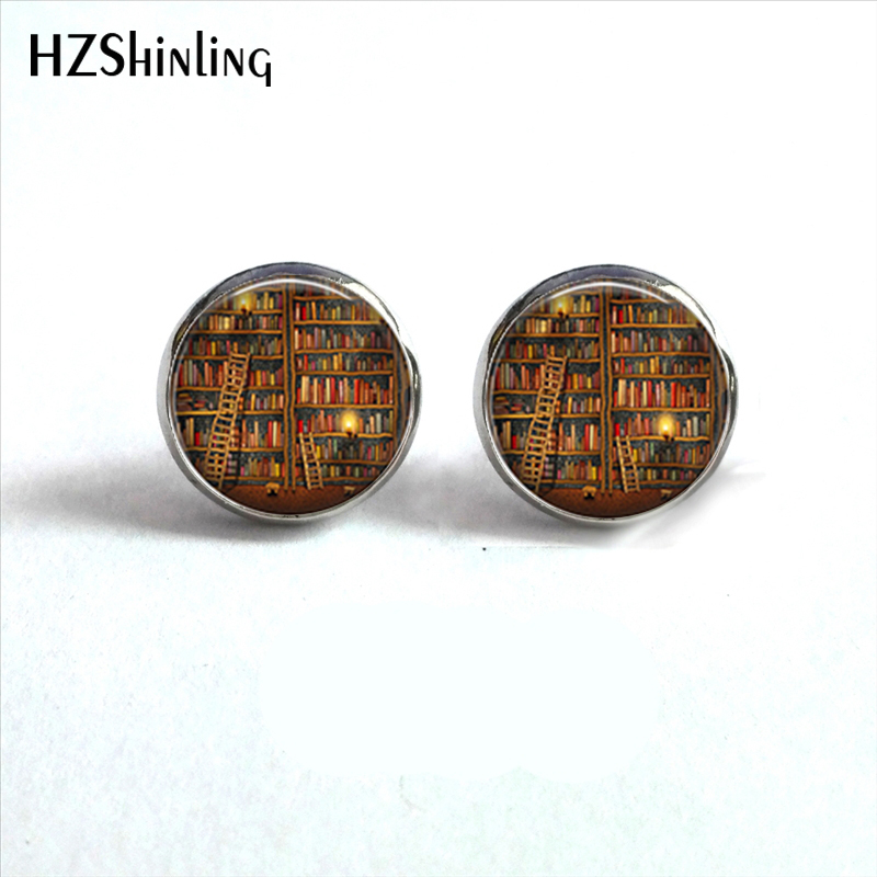 NES-00101  Library Book Earrin - Vintage Fashion Library avaliação e preço