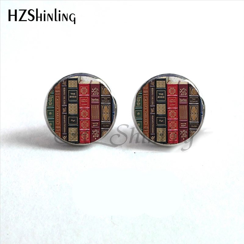 NES-00101  Library Book Earrin - Vintage Fashion Library avaliação e preço